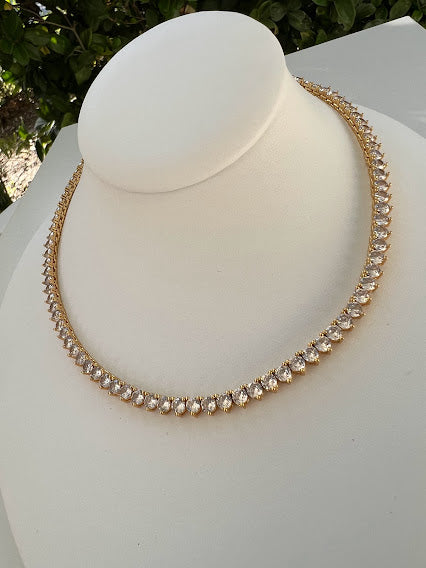 New diamond locker jewel choker necklace