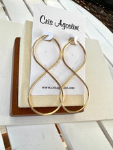 Load image into Gallery viewer, Max Infinity hoop earrings
