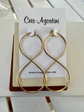 Load image into Gallery viewer, Max Infinity hoop earrings
