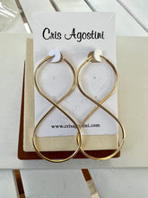 Load image into Gallery viewer, Max Infinity hoop earrings
