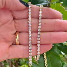 Load image into Gallery viewer, Clear Cubic Zirconia Tennis Choker Necklace
