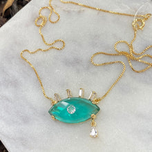 Load image into Gallery viewer, Greek  Eye Pendant Necklace
