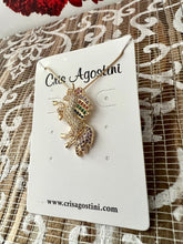 Load image into Gallery viewer, colorful zirconia unicorn necklace
