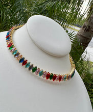Load image into Gallery viewer, Solid crystal no clasp necklace
