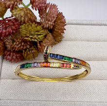 Load image into Gallery viewer, Colorful baguette nail bracelet
