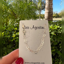 Load image into Gallery viewer, heart links silver bracelet
