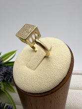 Load image into Gallery viewer, High studded pave square ring
