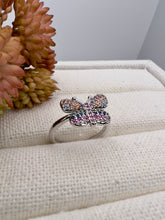 Load image into Gallery viewer, Colorful cz butterfly ring
