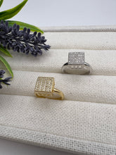 Load image into Gallery viewer, High studded pave square ring
