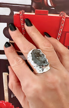 Load image into Gallery viewer, Natural agate stone ring
