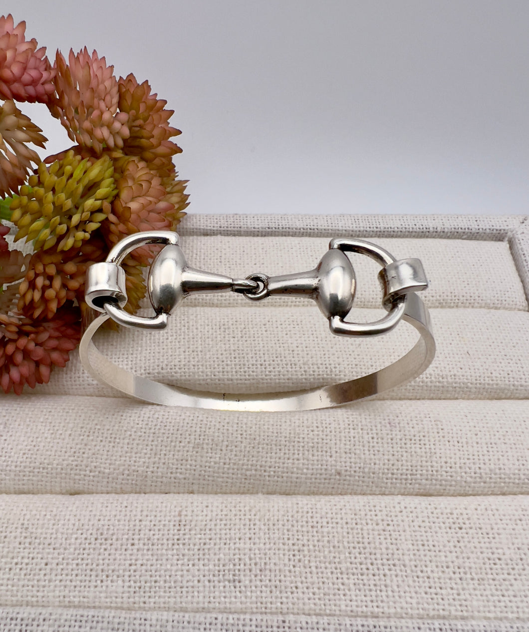 Designer brand horseshoe silver bracelet