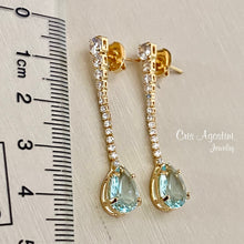 Load image into Gallery viewer, Crystal drop let earring
