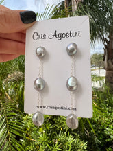 Load image into Gallery viewer, Pearl freshwater drop earrings
