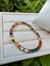 Load image into Gallery viewer, Colorful baguette bracelet jewelry clasp
