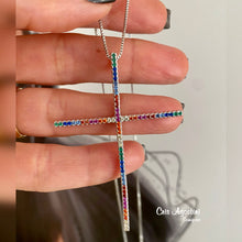 Load image into Gallery viewer, Zircônia Cross necklace
