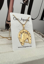 Load image into Gallery viewer, horseshoe long necklace
