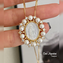 Load image into Gallery viewer, Our Lady oval pearl
