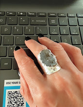 Load image into Gallery viewer, Natural agate stone ring
