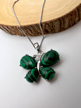 Load image into Gallery viewer, Natural stone butterfly shape necklace
