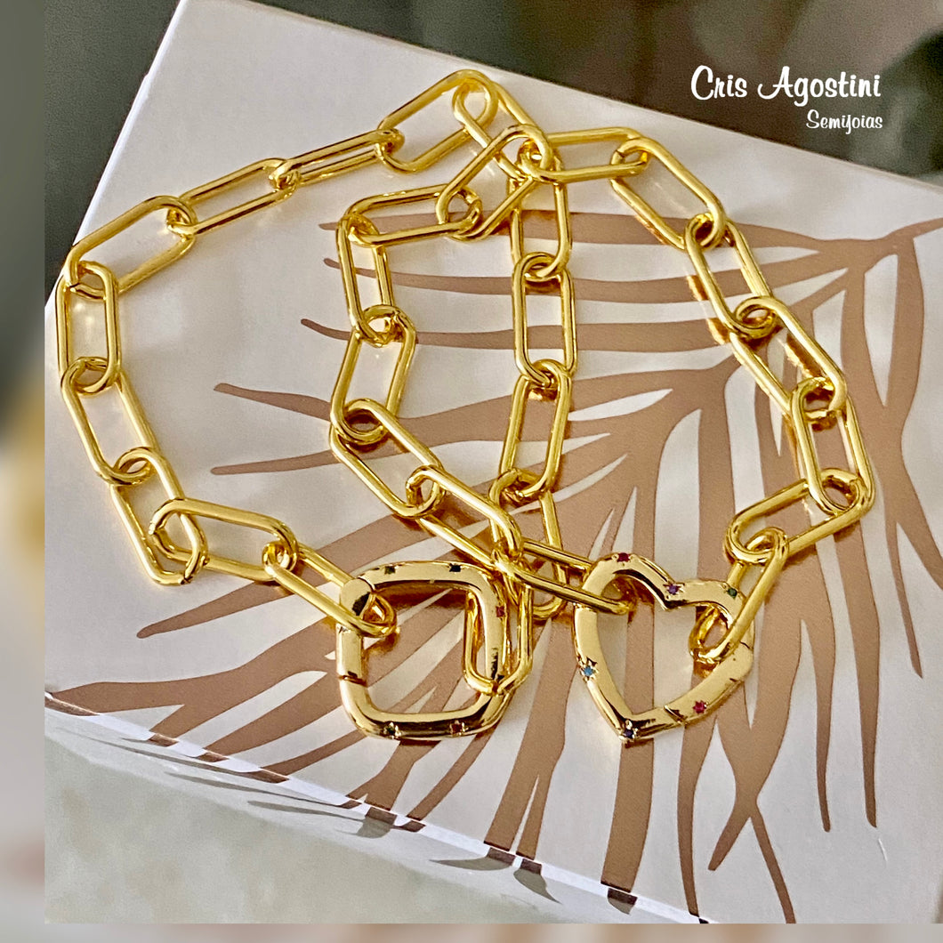 Oval link chain bracelet