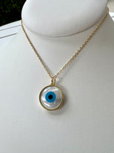 Load image into Gallery viewer, Basic round Greek eye necklace
