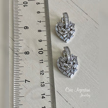 Load image into Gallery viewer, Studded hoop heart pendant
