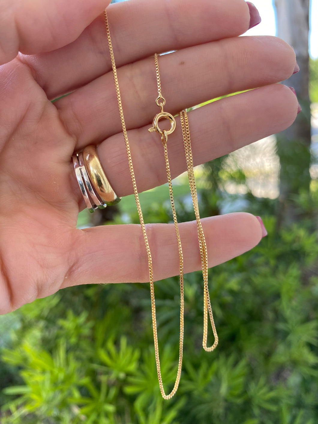 Veneziana chain 18k gold plated