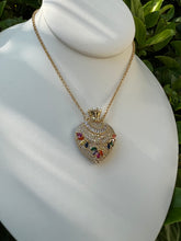 Load image into Gallery viewer, Studded colorful cz perfume long necklace
