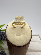 Load image into Gallery viewer, High studded pave square ring
