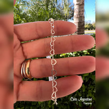 Load image into Gallery viewer, heart links silver bracelet
