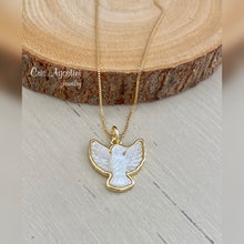 Load image into Gallery viewer, Holy Spirit mother of pearl necklace
