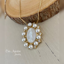 Load image into Gallery viewer, Our Lady oval pearl
