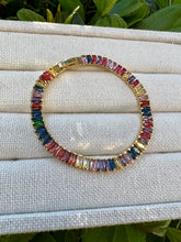 Load image into Gallery viewer, Colorful baguette bracelet jewelry clasp
