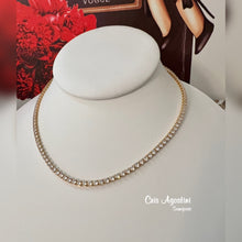 Load image into Gallery viewer, Tennis choker small cz necklace
