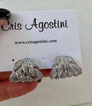 Load image into Gallery viewer, Studded rhodium ear jacket earrings
