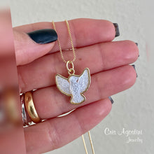 Load image into Gallery viewer, Holy Spirit mother of pearl necklace
