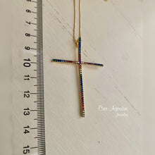 Load image into Gallery viewer, Zircônia Cross necklace
