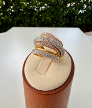 Load image into Gallery viewer, Chubby multi layers micro zirconia ring
