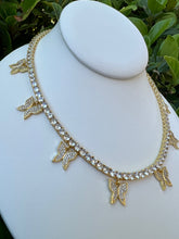 Load image into Gallery viewer, Cubic zirconia Tennis butterfly necklace
