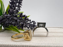 Load image into Gallery viewer, High studded pave square ring
