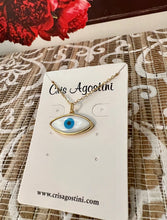 Load image into Gallery viewer, Greek eye necklace
