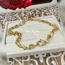 Load image into Gallery viewer, choker golden shells zirconia clasp necklace
