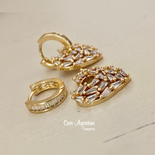Load image into Gallery viewer, Studded hoop heart pendant
