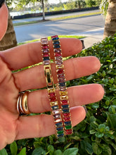 Load image into Gallery viewer, Colorful baguette bracelet jewelry clasp

