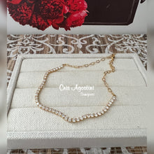 Load image into Gallery viewer, front tennis choker necklace
