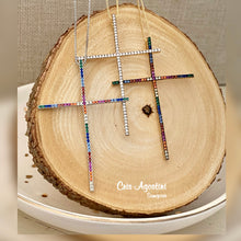 Load image into Gallery viewer, Zircônia Cross necklace
