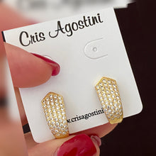 Load image into Gallery viewer, Zirconia studded arrowhead earrings
