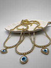 Load image into Gallery viewer, Greek eye tennis choker necklace

