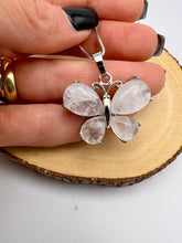 Load image into Gallery viewer, Natural stone butterfly shape necklace
