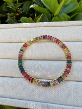 Load image into Gallery viewer, Colorful baguette bracelet jewelry clasp
